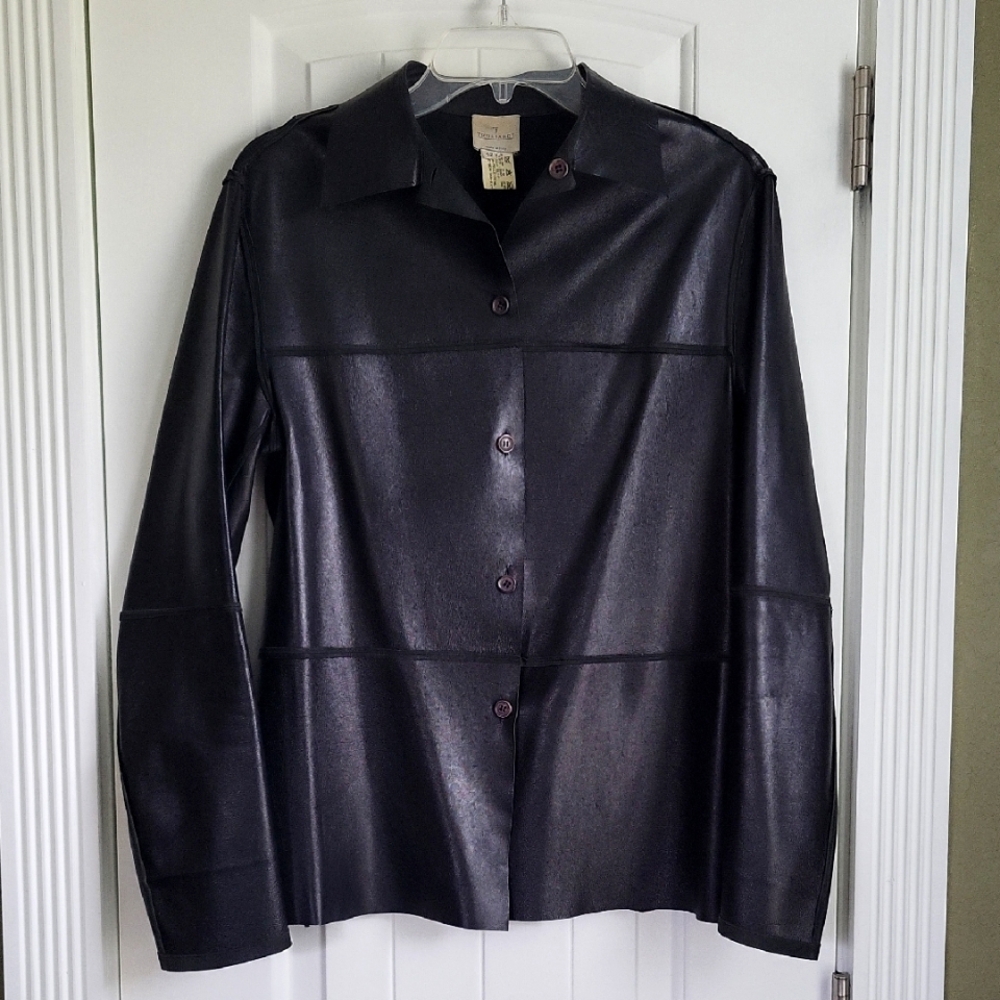 Ladies Black ITALIAN leather Jacket